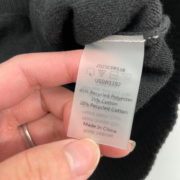 Universal Standard Black Statement Wrap Sweater Womens Plus Size 22 Minimalist - Picture 6 of 9